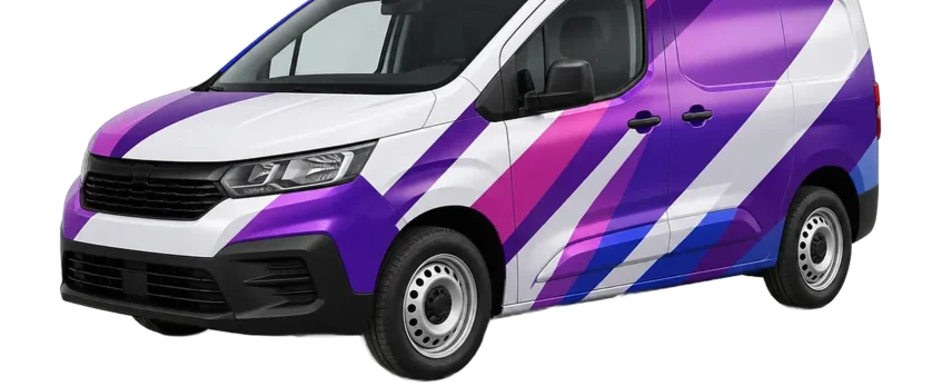 Furgone aziendale pellicolato con grafica personalizzata